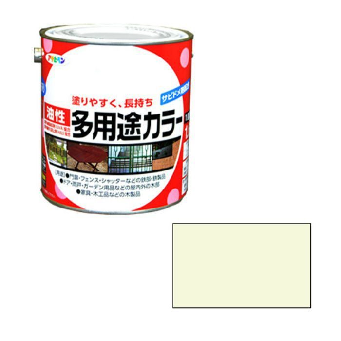 537232 油性多用途カラー 1.6L ミルキーホワイト ツヤあり