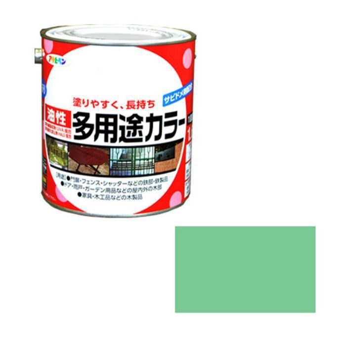 537430 油性多用途カラー 1.6L ライトグリーン ツヤあり