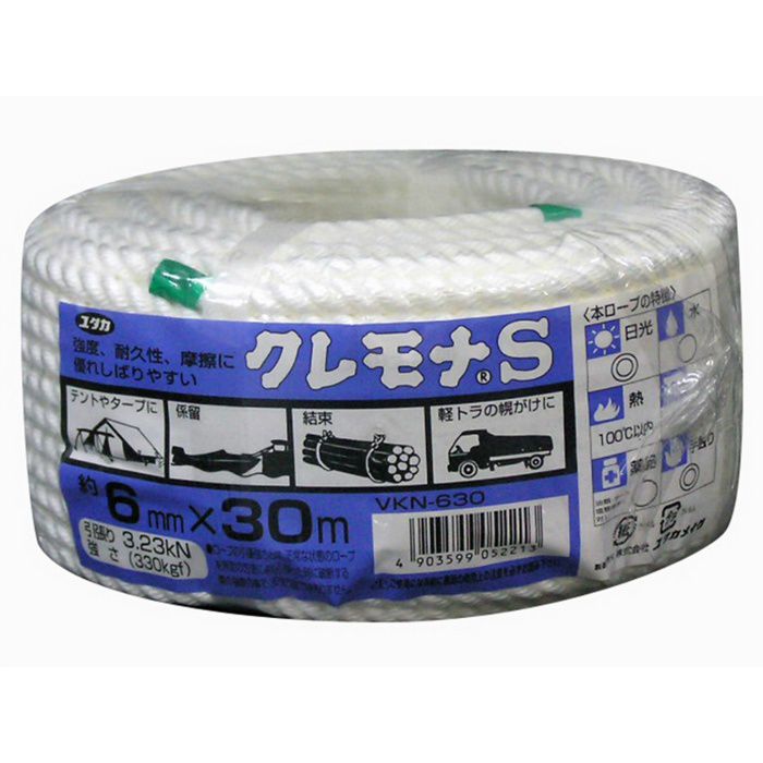 VKN630 クレモナロープ万能パック 6mm×30m
