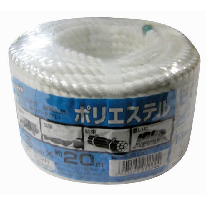 KSN620 ポリエステルロープ万能パック  6mm×20m