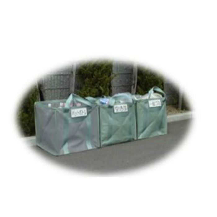 【入荷待ち】WT-12 自立式作業袋 フートンタイプ グリーン 680mm立方 約300L