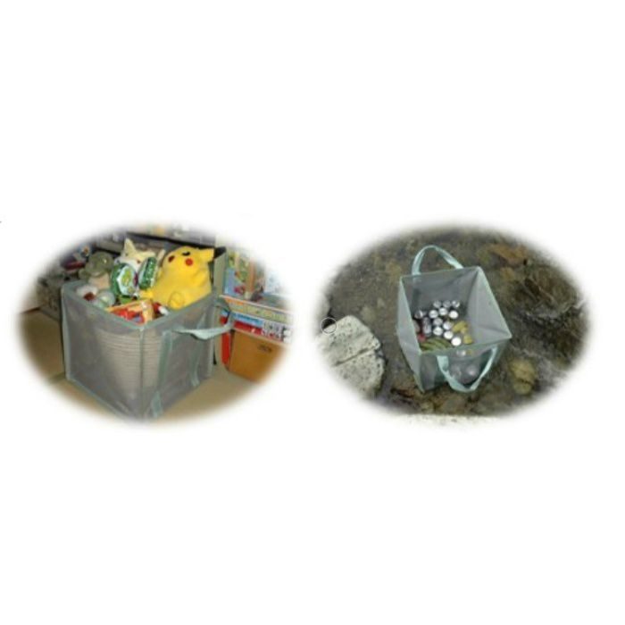 【入荷待ち】WM-10 自立式作業袋 メッシュタイプ グリーン 500mm立方 約120L