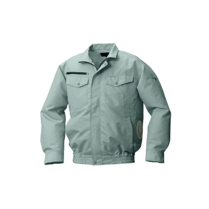 KUCHOFUKU 空調服 空調服 綿・ポリ混紡横ファン空調服ウェアのみモスグリーンL (KU92030C07S3 2336) 空調服:綿・ポリ混紡横ファンウェアのみモスグリーンL KU92030-C07-S3