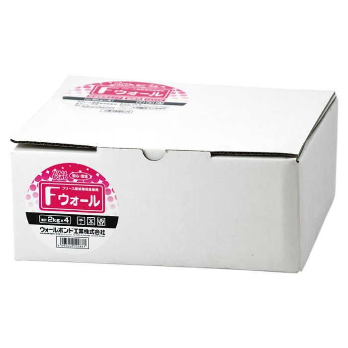 【入荷時期未定】フリース壁紙専用接着剤 Fウォール 2kg×4袋