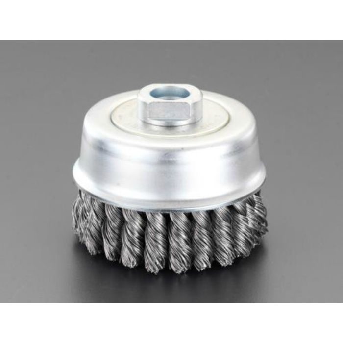 EA809YL-6 86mm/M16 ワイヤーブラシ(カップ型/スチール製)