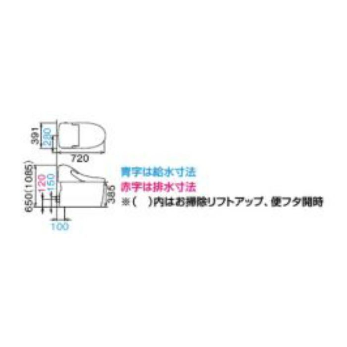 YBC-CL10P/LR8 + DT-CL115A/LR8 プレアスLSタイプ ECO5 床上排水 グレードCL5A 一般地用 壁リモコン ピンク