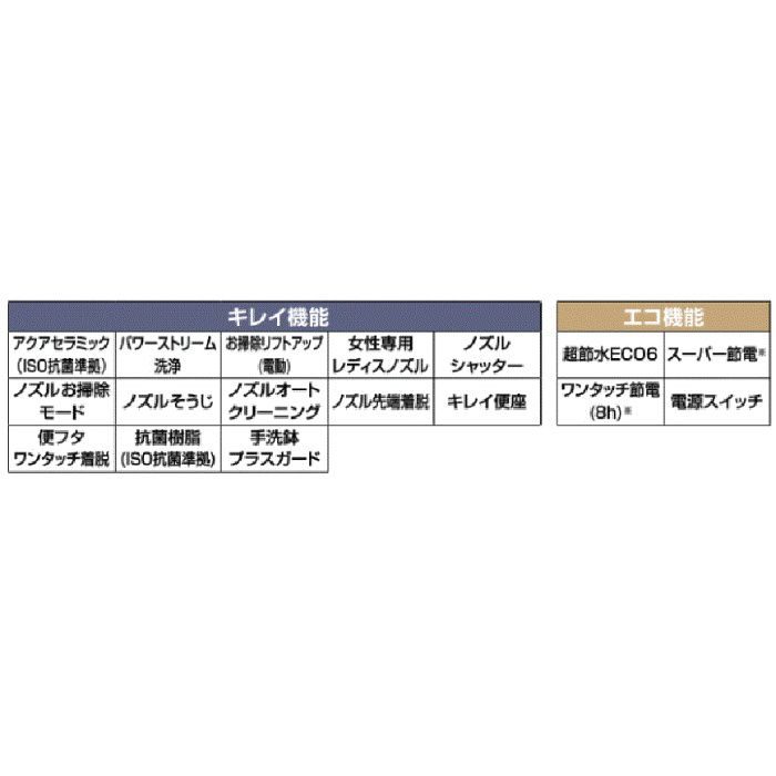 YBC-A10H/BB7 + DT-385JH-R/BB7 アステオリトイレ ECO6 グレードAR5 一般地用 手洗付 インテリアリモコン  ブルーグレー