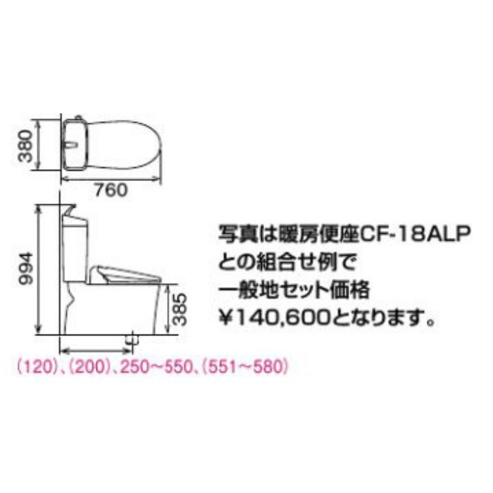 BC-ZA10AH/BN8 + DT-ZA180AHN/BN8 アメージュZ便器 ECO5 ハイパーキラミック床排水 寒冷地 手洗付 便座なし オフホワイト