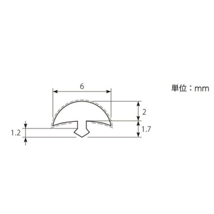 STK13108 ビッグエース クイックジョイナー 平面用ジョイナー 2500mm （シート貼り） ブラック