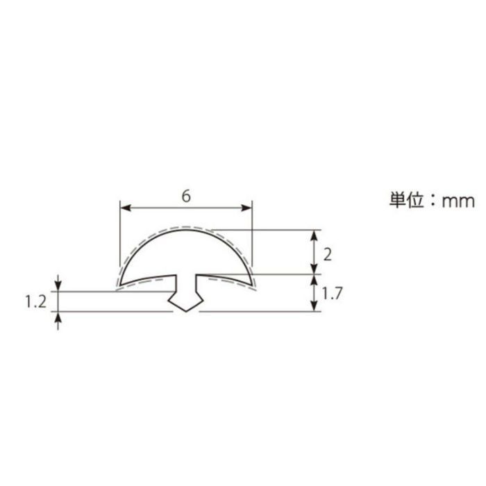 STK13112 ビッグエース クイックジョイナー 平面用ジョイナー 2500mm （シート貼り） メタリックシルバー