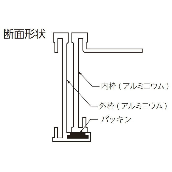 NHEⅡ-450A(P・G)O 床点検口 ニューハッチ NHEⅡシリーズ アルミ枠