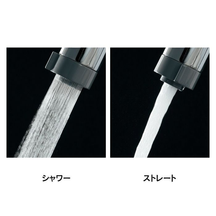 124-108 2ハンドル混合栓 壁付 シャワーつき