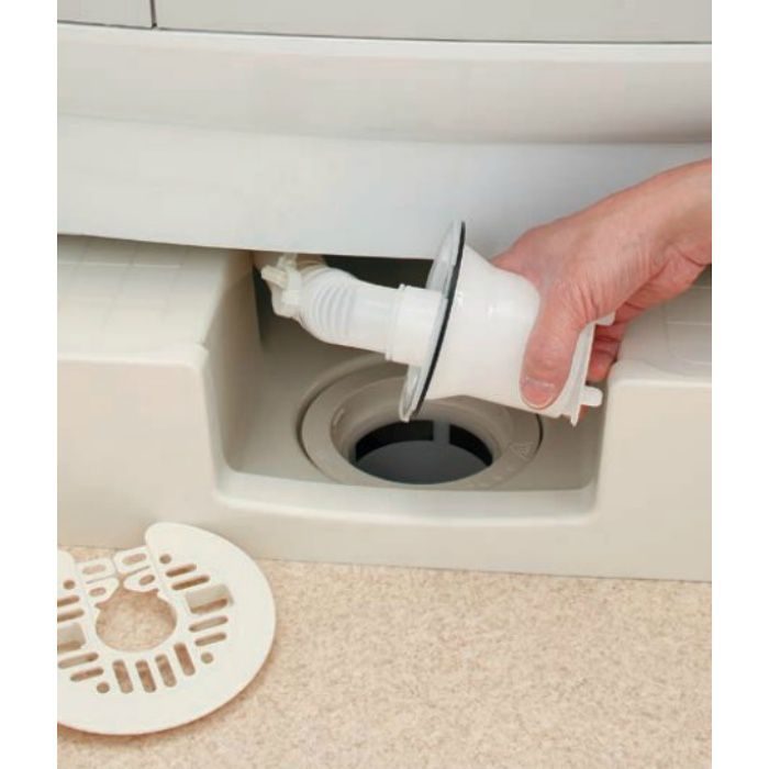 426-501-W 洗濯機用防水パン 水栓つき ホワイト H120×W640×D640【アウンワークス通販】