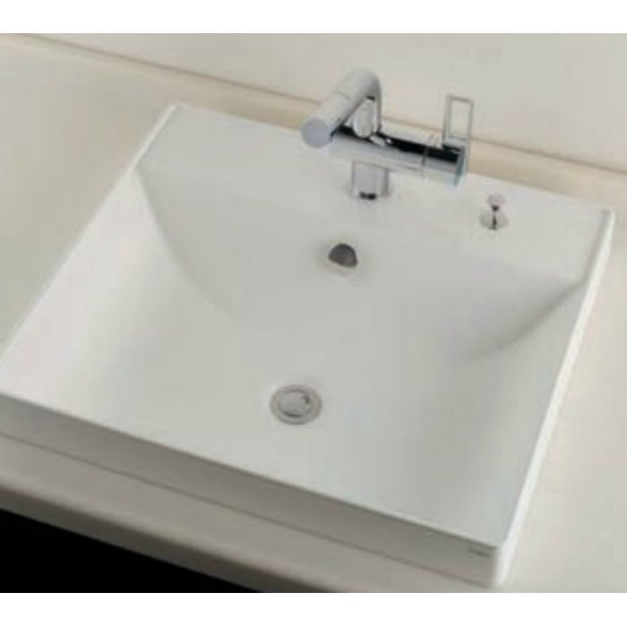 超人気高品質 カクダイ 角型洗面器 1ホール ポップアップ独立つまみタイプ 493-070-1000H