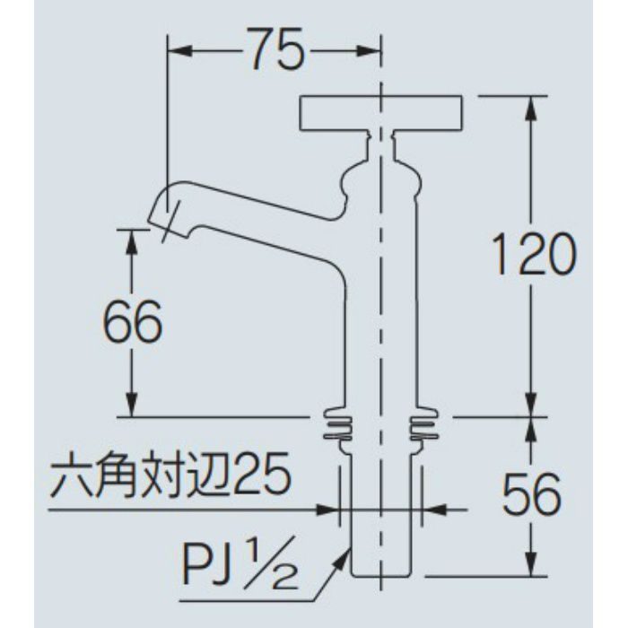 700-023-DR カクダイ 立水栓（マットブラック）-