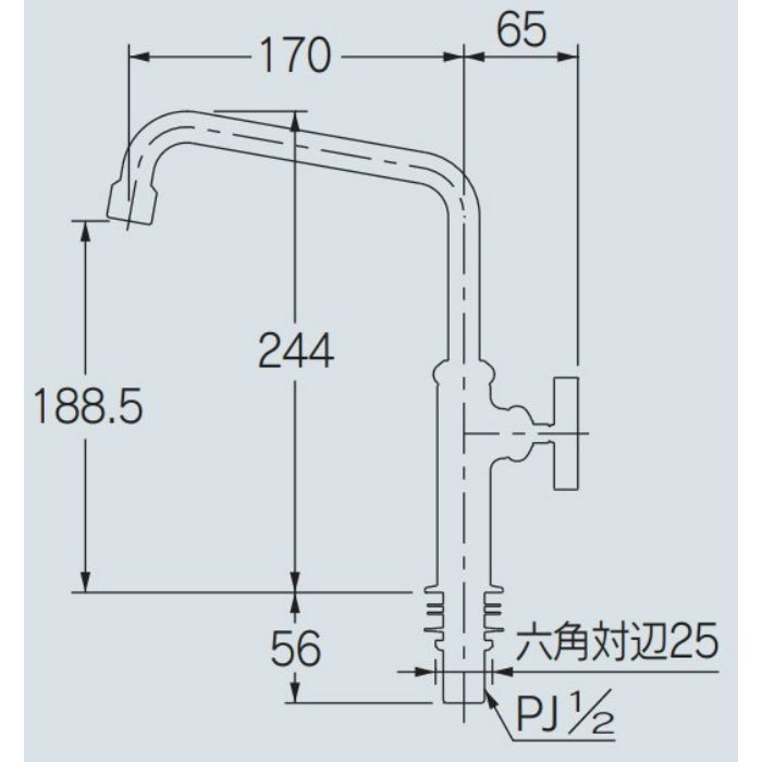 700-799-DG 泡沫立形自在水栓 マットブラック（ハンドル・ライム