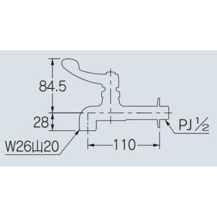 706-067-13QR 厨房用自在水栓本体（二条ネジ） カクダイ【アウン