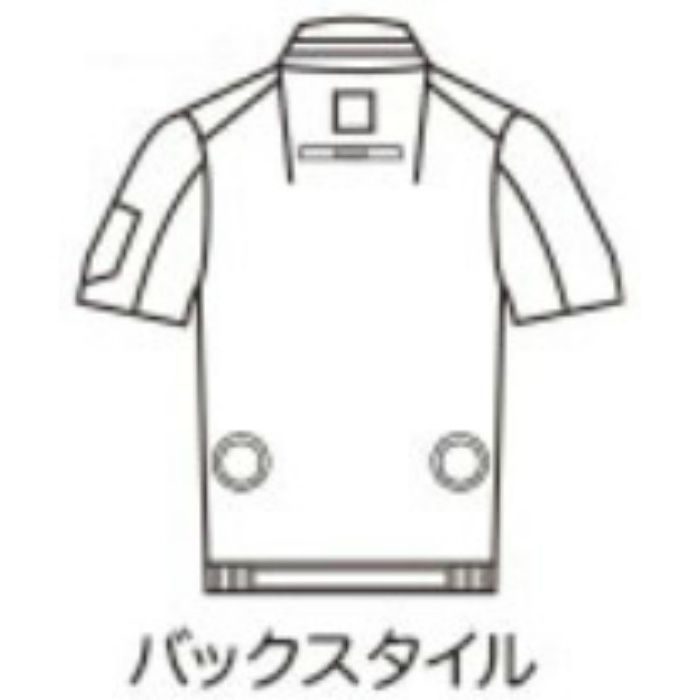 AC7146-4L-3 エアークラフト半袖ブルゾン（ユニセックス） 4Lサイズ ネイビー ウェアのみ