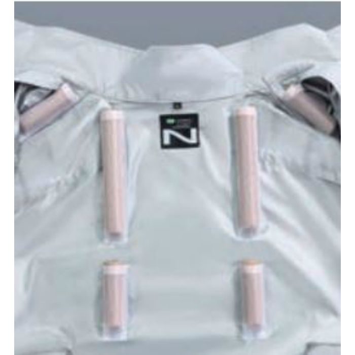 NA-1111 NクールⓇウェア 胸ポケット スーパーチタン加工 タチエリ 服単品 シルバー 4L