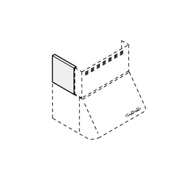 宅配便配送 RSP-A-300DW レンジフード部材 NBHシロッコファン用 横幕板 LIXIL F0001603