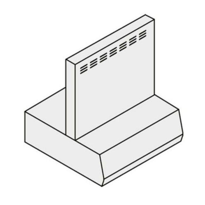 RFP-6-500AW レンジフード BFRS・BFRFシリーズ用金属幕板 間口60cm　高さ70cm用 ホワイト【LIXIL】