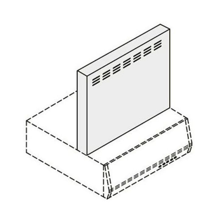 RFP-9-500FW レンジフード RVJシリーズ用金属幕板 間口90cm 高さ70cm用