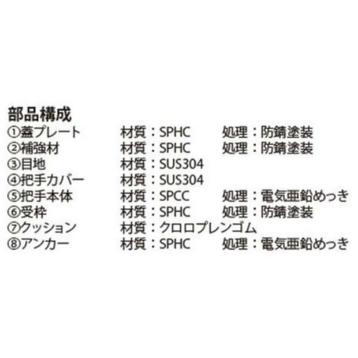 2021年ファッション福袋 □カネソウ フロアーハッチ 充填用 屋内用