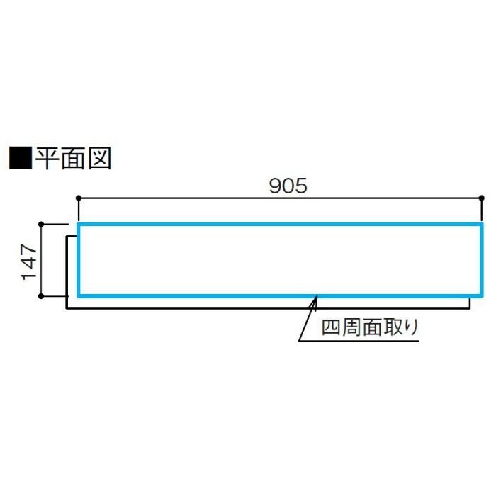 YB12445-MA 特殊加工化粧シート床材 ワンラブオトユカ45Ⅳ（147幅