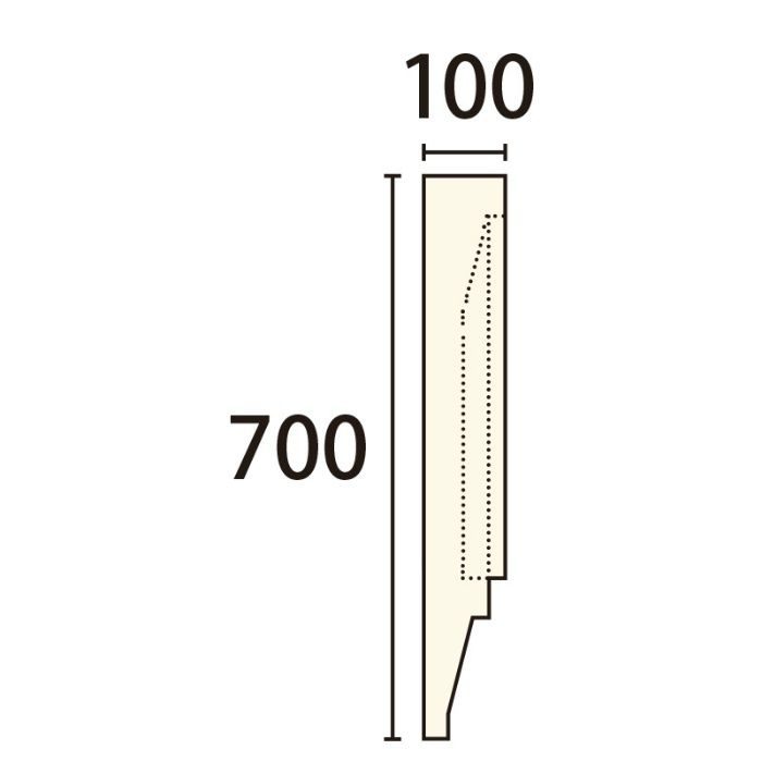 SLC12F サンライトモール 1500×700mm T＝100mm フォームライト仕上げ 発泡スチロール