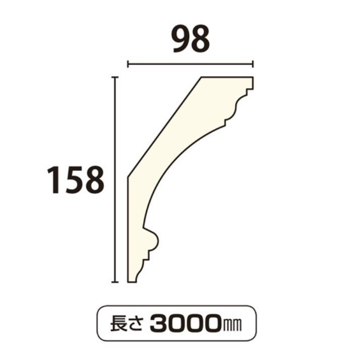 CE6559 サンメントセラCE 158×98 3000mm 人工木材 ※チャーター便・別途送料