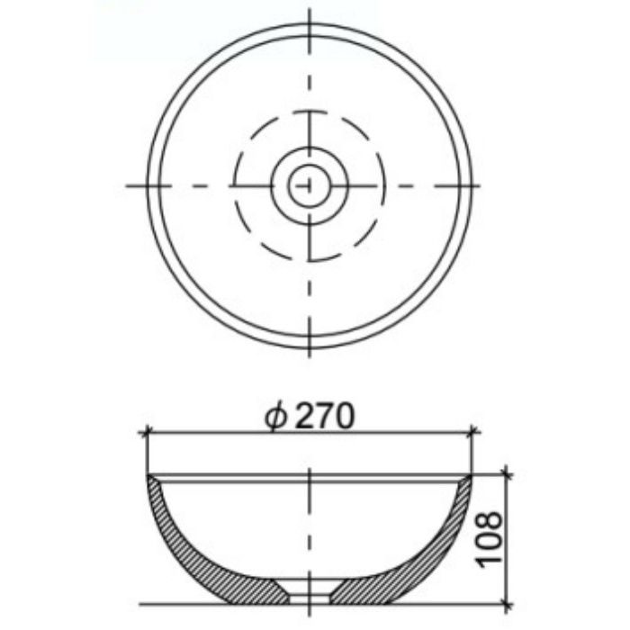 LSM3-SU モノクローム・シリーズ 置き型手洗器 墨染 リラインス【アウンワークス通販】