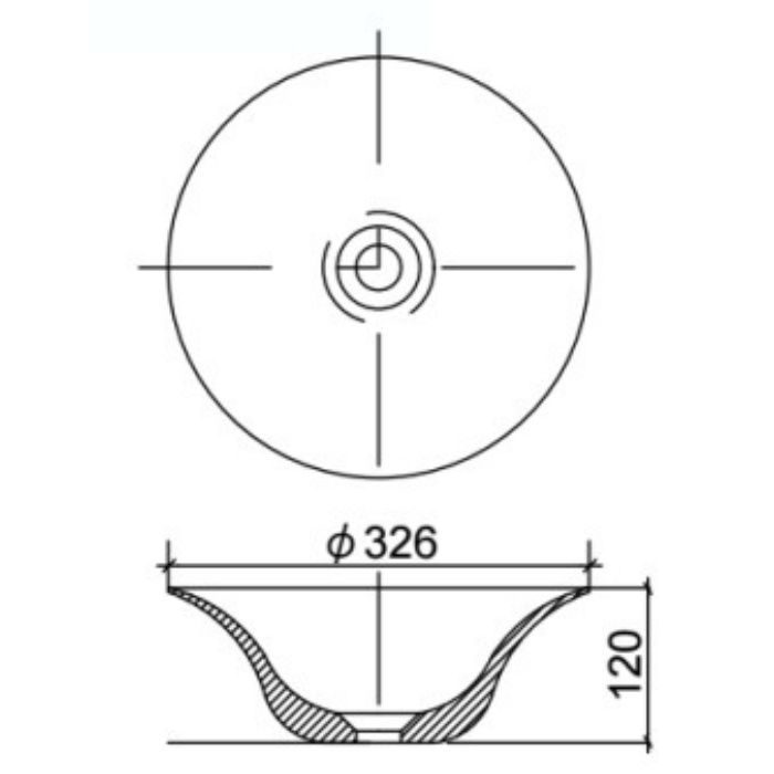 LSM4-SU モノクローム・シリーズ 置き型手洗器 墨染 リラインス