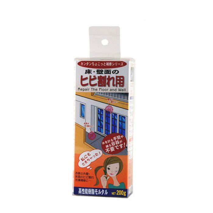 かんたん補修シリーズ ヒビ割れ用 200g グレー