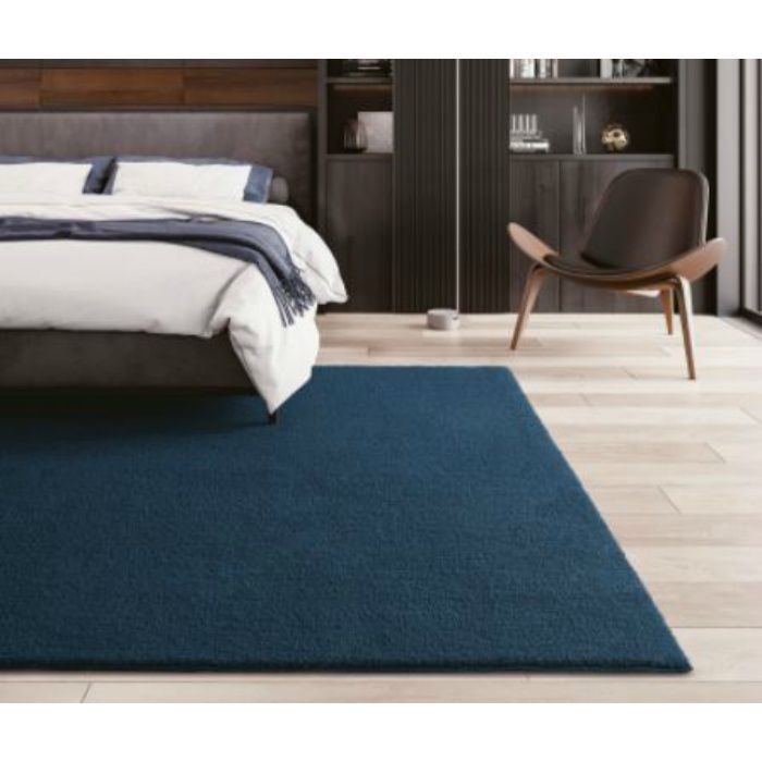 RUG-103S ラグ 泡雪 Sサイズ 140cm×200cm ネイビー サンゲツ【アウン