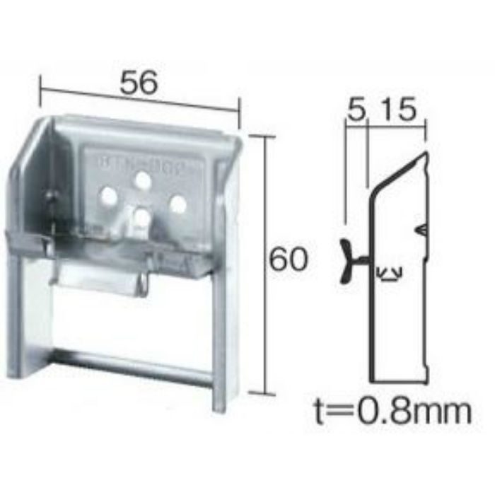 BTK-D02 使用施工部材 D金具60 通気構法用15mm 70個入り