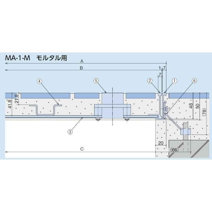 MA-1-M-200 モルタル用 フロアーハッチ 中部コーポレーション【アウン