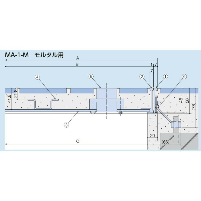 MA-1-M-300 モルタル用 フロアーハッチ