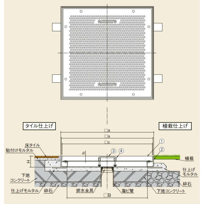 RS1C-J-300 立水栓用 排水カバー 中部コーポレーション【アウン