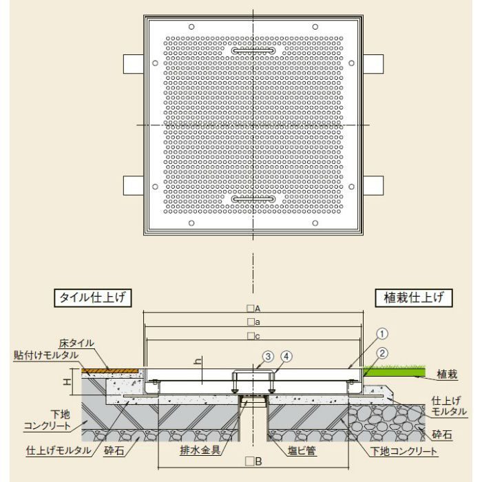 RS1C-J-450 立水栓用 排水カバー