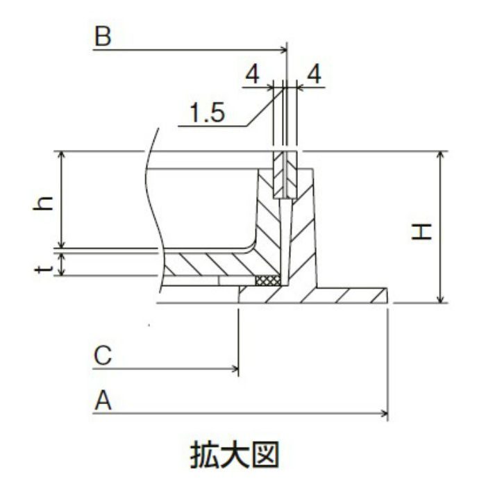 MSCS-1S-750 床化粧用 化粧マンホールカバー
