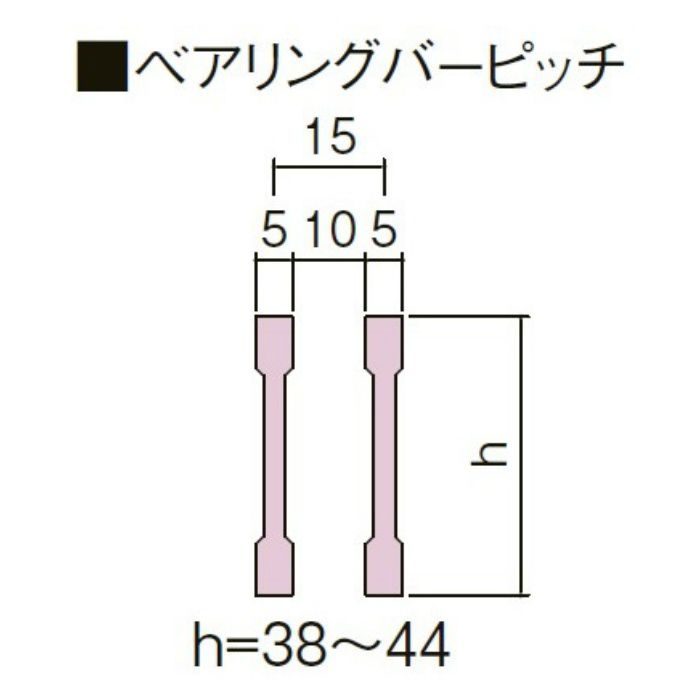 CXHCD-14-500 特殊改良桝用 スチールグレーチング（東京都CD型） 中部