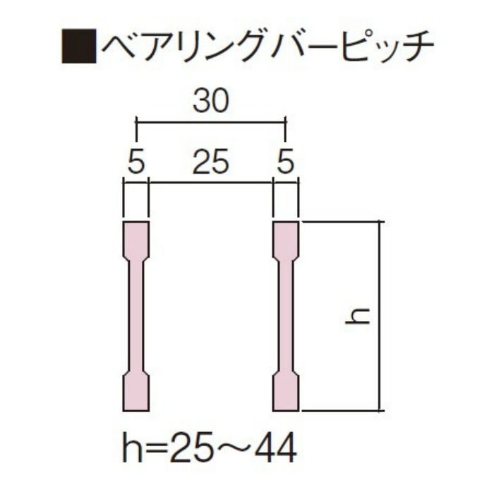 VG5U-32-24 U字溝用 スチールグレーチング
