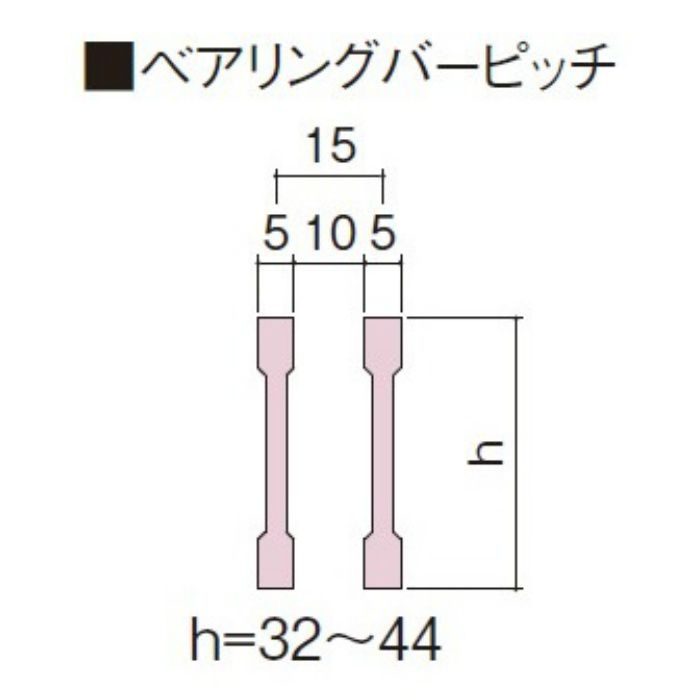 V1HU-538-45 細目U字溝用 スチールグレーチング