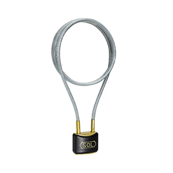 No.3800-30 防犯金物 No.3800 カラーワイヤーロック 30 普通品