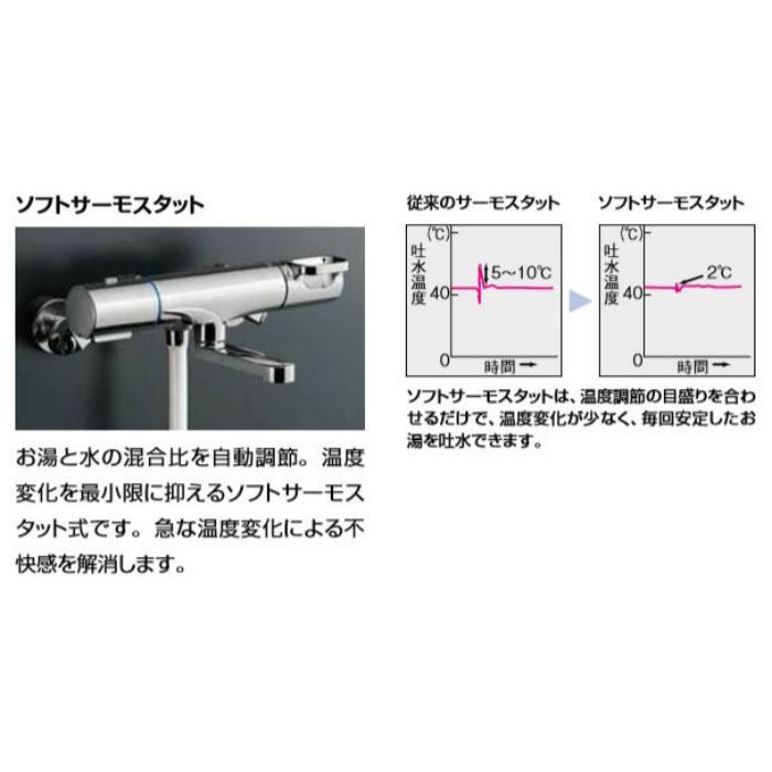 BF-WM646TNSG(300) INAX サーモスタット付シャワーバス水栓 エコフル