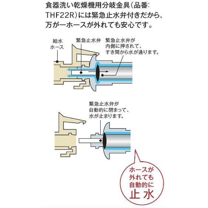 THF22R 分岐金具 食器洗い乾燥機用【TOTO】 TOTO【アウンワークス通販】