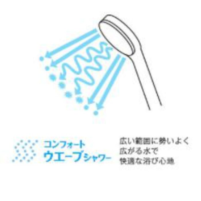 TBV03416J GGシリーズ 壁付サーモスタット混合水栓 アーチハンドル コンフォートウエーブシャワー（めっき加工）【TOTO】