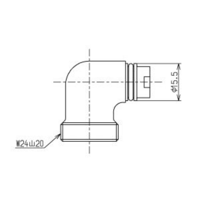 THY730 シャワーエルボ TML40型用【TOTO】 TOTO【アウンワークス通販】