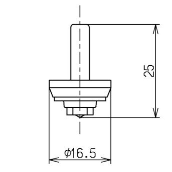 THY222-6 こま 13mm水栓用 ノンライジングバルブ用