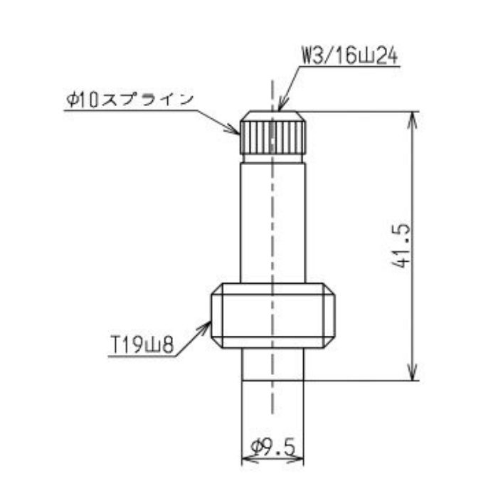 THY31221 スピンドル 右ねじ用 TOTO【アウンワークス通販】